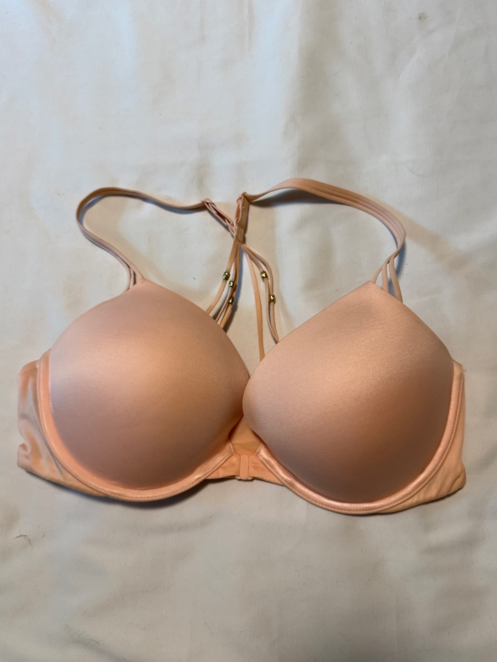Victoria's Secret Very Sexy Push-Up Pigeonnant Bra 36D Peach Nude